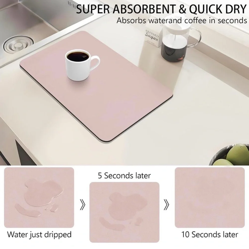 Coffee bar Absorbent Mat 12”*20” drying mat